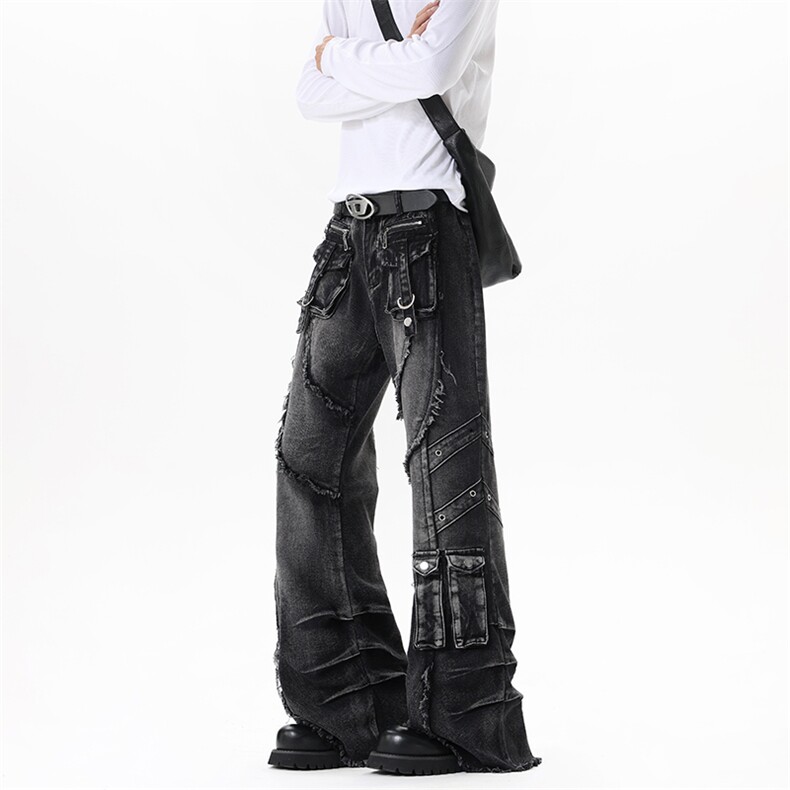 【现货】XZ1218(原611-3)BK3121特价P70美式个性重化工装牛仔裤,男装牛仔裤,星座1218（原611-3）