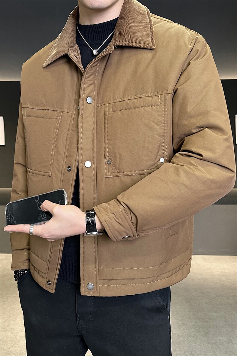 主推数据款标50男士羽绒服工装外套纯色上衣B317/Y8021/P195,男装羽绒服,电商B317