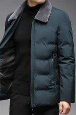 冬装男士加厚保暖外套中年翻领商务休闲棉衣冬季新款男装棉服，男装棉衣，电商B212（原钱塘6029）