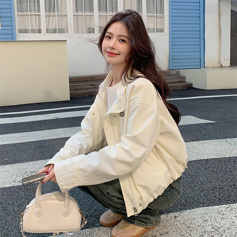 （现货）短款外套女2025早春新款多巴胺穿搭少女上衣图片