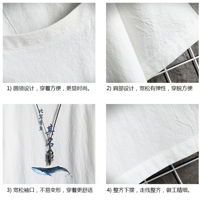 YT26261-P30亚短袖t恤男大码五分袖男宽松七分袖网格,男装T恤,电商A040A