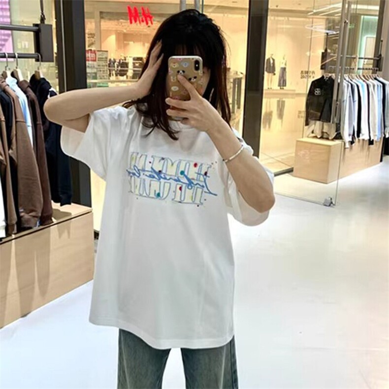 万针全刺绣工艺抖音得物高品质260克重磅纯棉双纱美式高街短袖T恤,男装T恤,电商A486-1