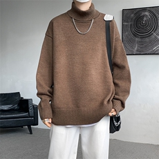 8XL-M神款搭配！！！特大码高领毛衣男打底衫百搭内搭MY1214P45，男装针织衫/毛衣，电商D206-1