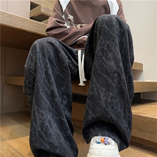 K2488批45控68灯芯绒裤子男款美式宽松直筒裤休闲裤男裤阔腿裤，男装休闲裤，电商D229A