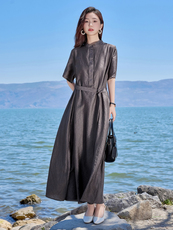 【夏季女装新款】大量现货文艺风长款连衣裙，女装连衣裙，魅衣本色