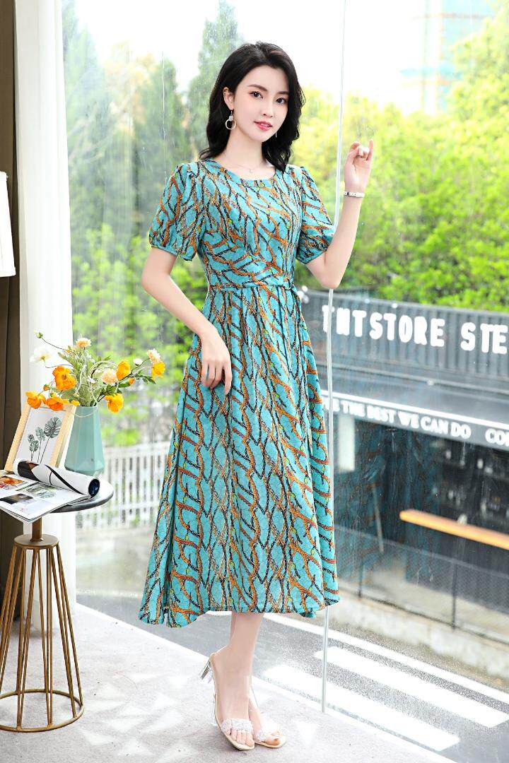 现货～新款连衣裙～气质款L到4XL，女装连衣裙，欧雅思丹尔