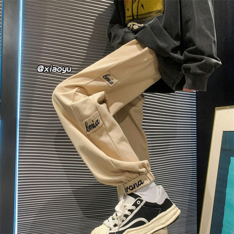 XZ616早秋季新款纯棉刺绣宽松束脚休闲裤TY513P55控68,男装休闲裤,星座512A（原616）