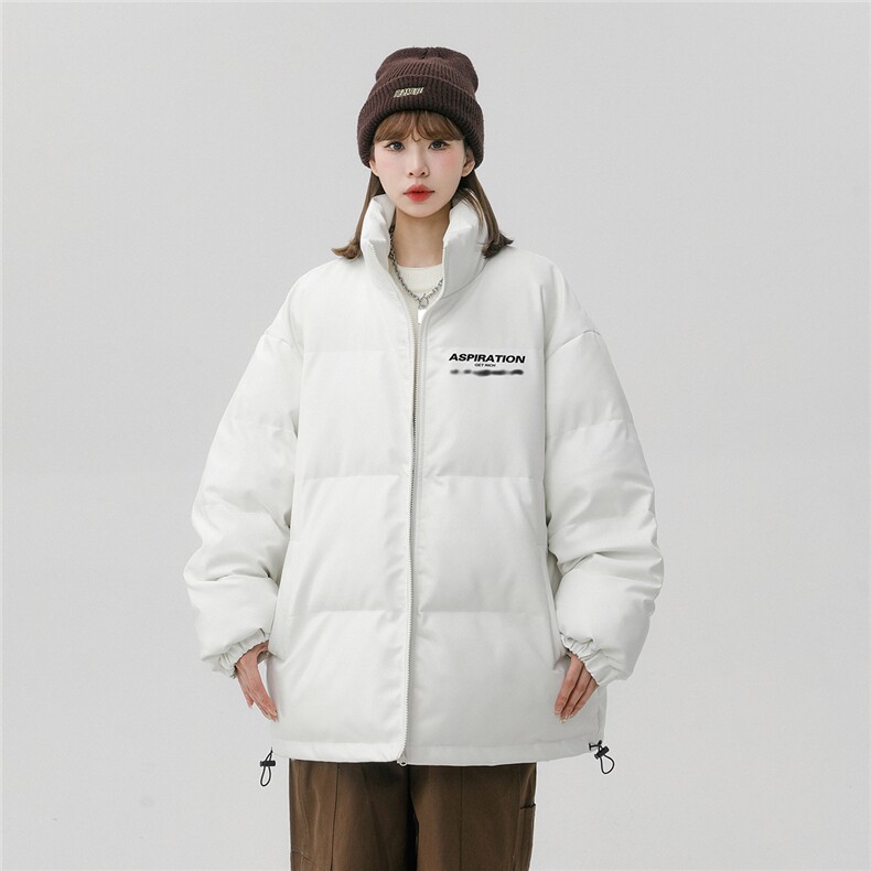 中性风23冬季时尚百搭宽松字母印花潮流棉服外套MY453P115控158,男装棉衣,A247A