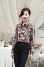格子衬衫薄款/加绒，女装衬衫，伊洛姿