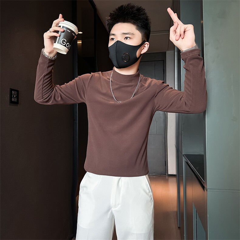 高质量抖音直播长袖T恤男店主风社会小伙打底衫301C-CT01-P48控68,男装T恤,星座301C（原B323）
