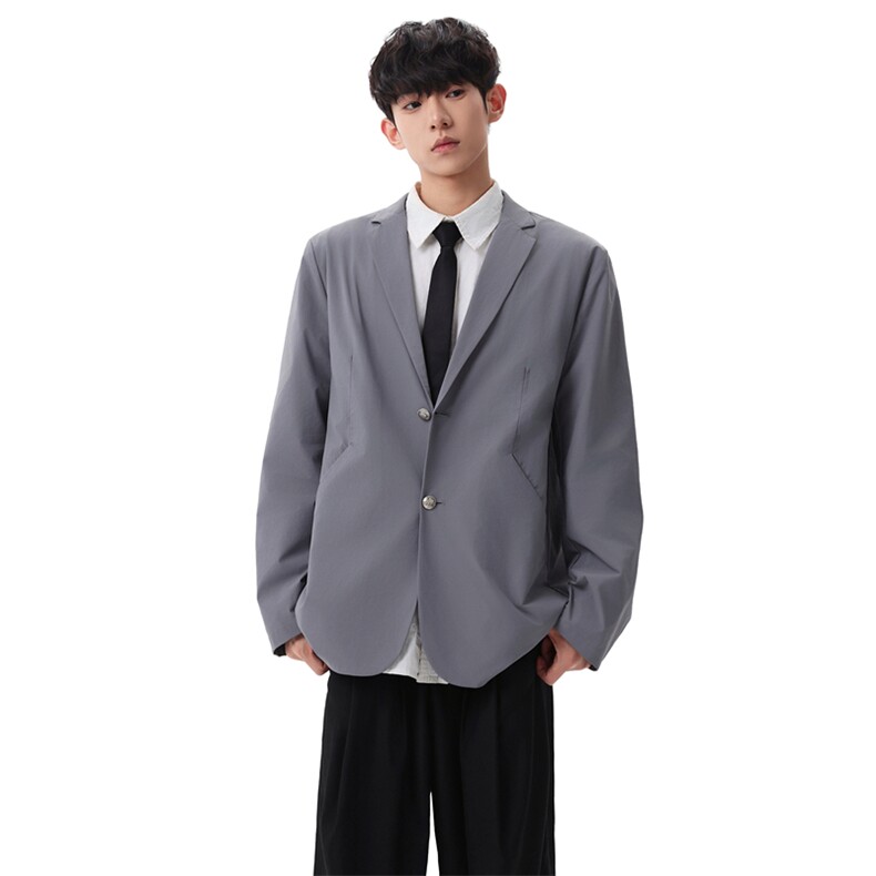 2026春季新款黑色休闲西装外套男宽松日系百搭XZ309JK8629P85,男装西服套装,星座309（原A406）