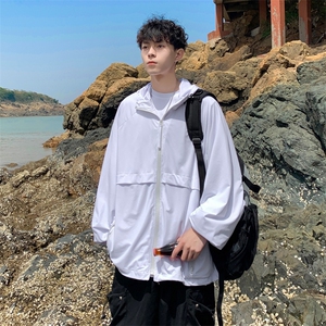 UPF＞50%冰丝防晒衣男士夏薄款港风透气外套 A046 FS777 P65 控88图片