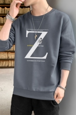 跑量卫衣男22秋季打底上衣潮流韩版宽松T恤时尚百搭长袖W001，男装卫衣，星座815-2
