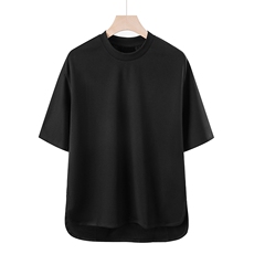模美式大码男220克65棉重磅品质纯棉宽松圆领落肩短袖T恤T888，男装T恤，星座1905A（原电商B343）