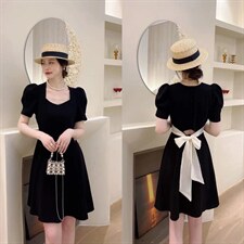 赫本风闺蜜款，一长一短连衣裙，，女装连衣裙，亿炫(5F)