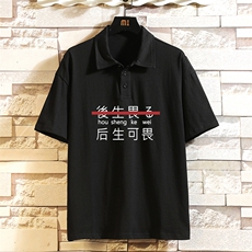 PL29028-P35翻领短袖polo衫男大码宽松半袖t恤男砖墙挂拍，男装Polo衫，电商A040A