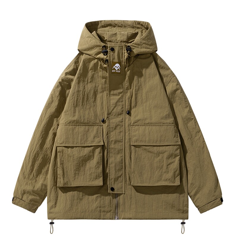 春季新款现货三防户外夹克男连帽冲锋衣外套DSA157B-J93-P60,男装夹克,电商A157B