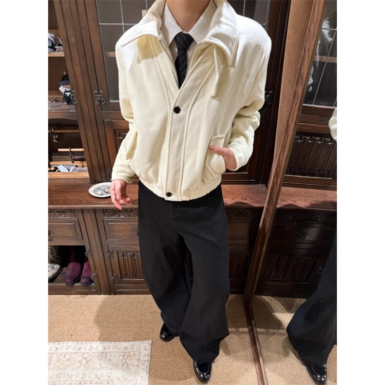 26春老钱风cleanfit净版正肩假两件外套W1980/特P100,女装短外套,电商B350