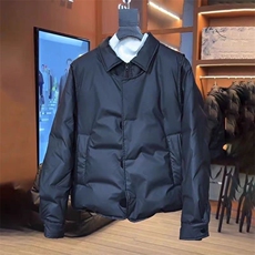 (网图)轻奢白鸭绒羽绒服休闲假两件拼接防寒保暖短313B-2300-P170，男装羽绒服，星座313B