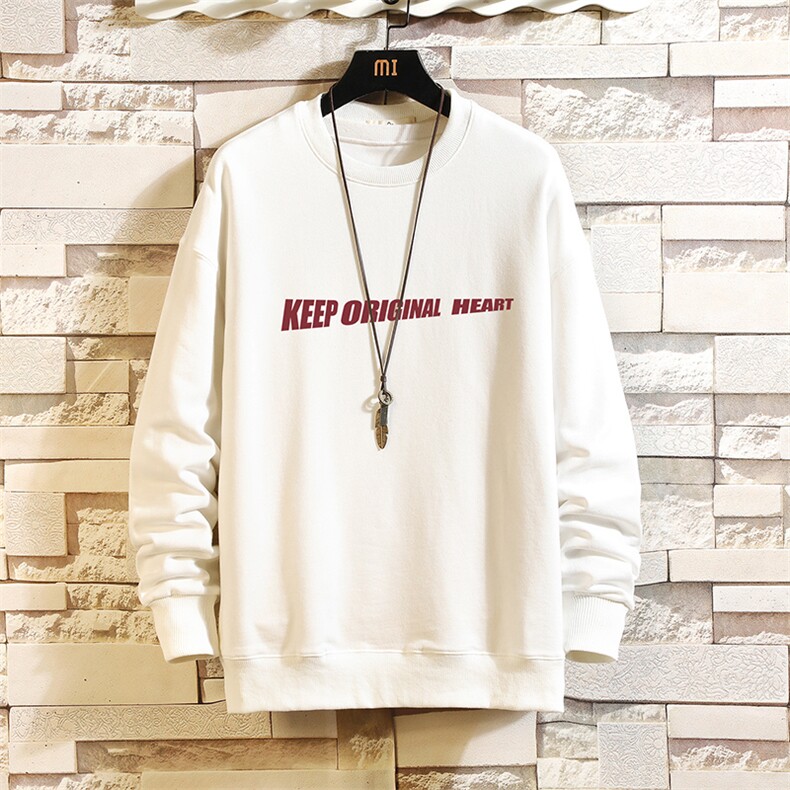 S6071-P35春季圆领卫衣男大码韩版宽松长袖外套男砖墙挂拍，男装卫衣，电商A040A