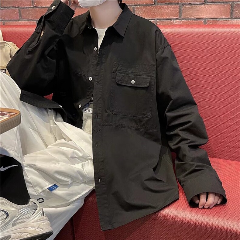 春秋季男士翻领休闲牛仔夹克宽松潮流痞帅上衣时尚外套CY1212-P41，男装夹克，星座412-2