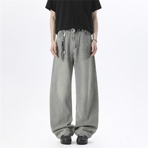 xz905-Z097#-特P-38 美式高街宽松阔腿牛仔裤，男装牛仔裤，星座905