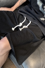 冰丝短裤男夏薄款设计感美式宽松抽绳休闲五分裤XZ514-2-1525-P38，男装牛仔裤，星座514-2(原B239)