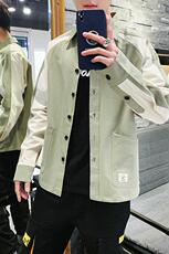 C903-P55衬衫男士长袖韩版潮流帅气衬衣服宽松百搭工装外套潮，男装衬衫，电商D310（原电商305）