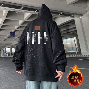 抖音得物高品质重磅全棉二开支持退换 360克满天星连帽卫衣 1024图片