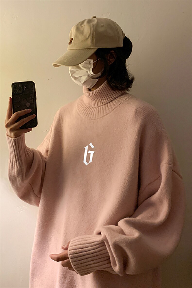 高质量！秋冬季高领毛衣男士加绒加厚翻领针织衫男毛衣FL84-P45,男装针织衫/毛衣,电商B367