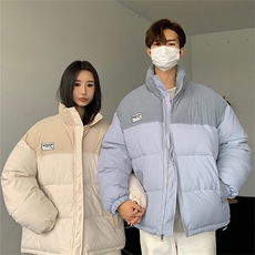 1506/MY97/P75王鹤棣同款灯芯绒拼接宽松男女刺绣情侣棉衣3，男装棉衣，星座1506