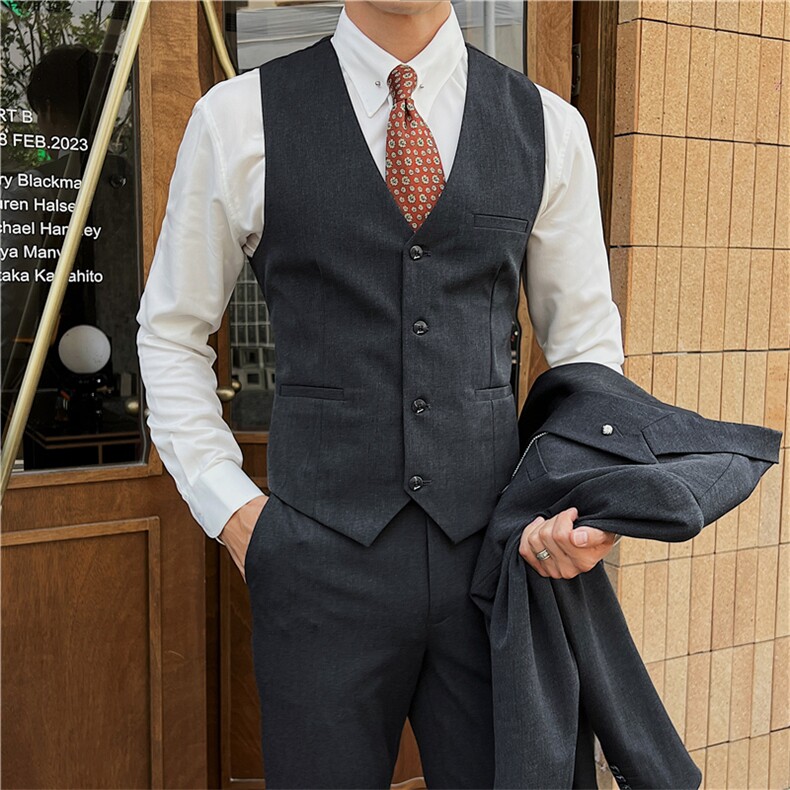 品质西服套装男三件套韩版修身商务休闲西装婚礼西装KTZ912-P315,男装西服套装,星座1105-3