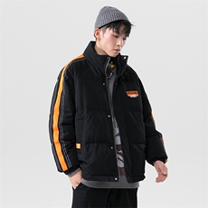 无影墙22冬季时尚潮流侧边条纹保暖立领羽绒服YR2025P135控158，男装羽绒服，电商A247-1