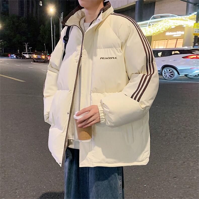潮美式情侣棉服冬季宽松加厚男女款立领上衣M001-P75,男装棉衣,星座308B-2