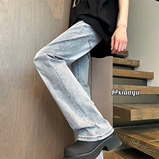 XZ616春季新款烟灰色纯版微喇弹力牛仔裤TY976特P40控78，男装牛仔裤，星座512A（原616）
