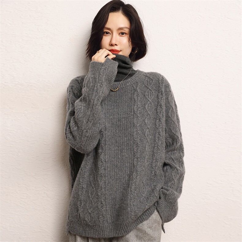羊绒衫女加厚亲肤山羊绒毛衣内搭针织衫打底衫,女装羊绒衫,五色羊羊绒