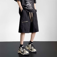 休闲短裤男韩版潮流口袋个性帅2023夏季新款ins五分裤K4006-P37，男装休闲裤，星座412-3