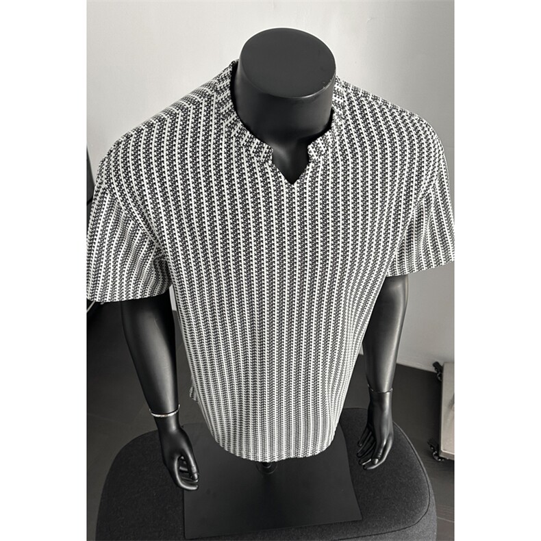 HT25864改短港风假模大码简约V领短袖T恤M-5XHT26171-特P14，男装T恤，电商A022