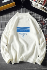 M18033-P45加绒款-P65半高领毛衣男士大码针织衫男毛线衣男线衫，男装针织衫/毛衣，电商A040A