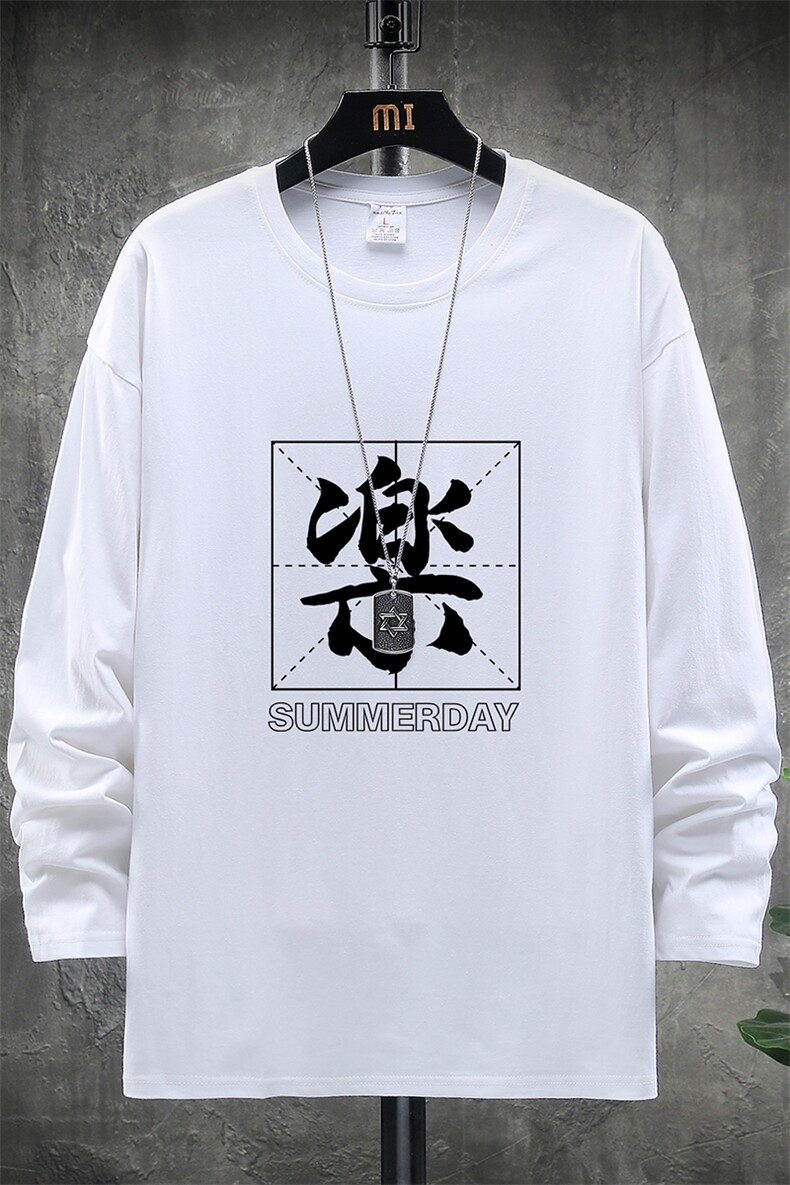 TX3197-P25纯长袖t恤男大码圆领打底衫体恤展架,男装T恤,电商A040A