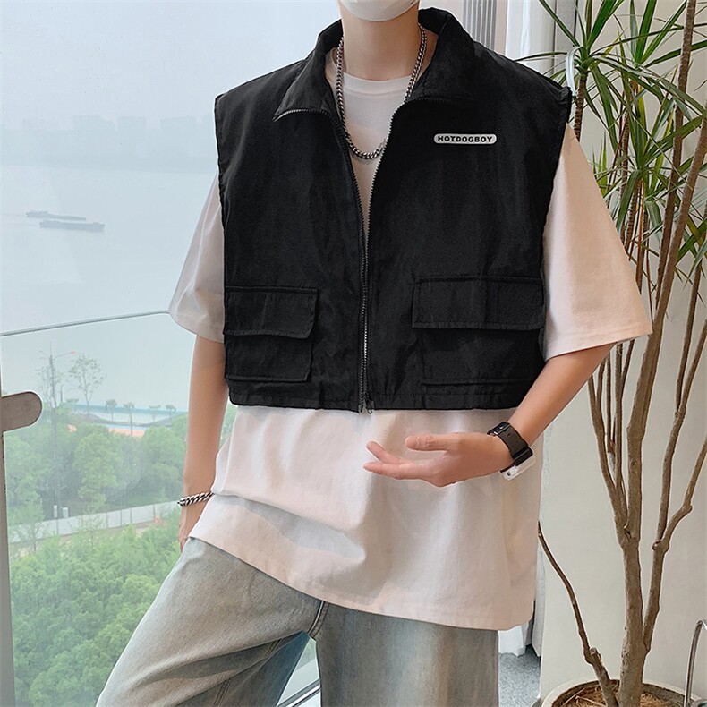 街头潮流机能风战术马甲背心男工装夏季无袖坎肩马夹MJ032-P45,男装背心/马甲,星座308B-1