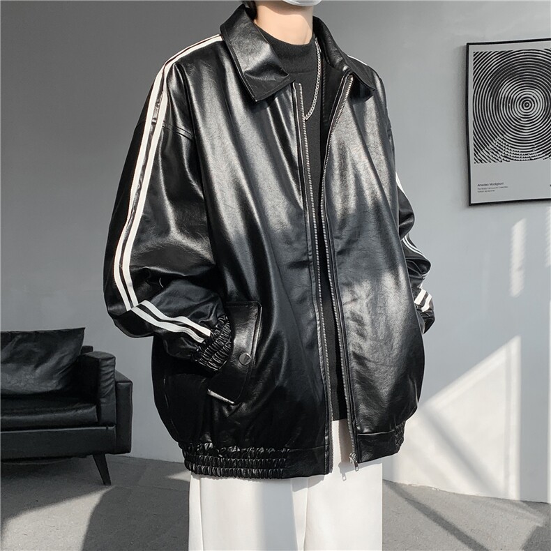 高品质皮衣外套男防水夹克JK202聚酯纤维,男装夹克,电商A426-1(原A430-1)
