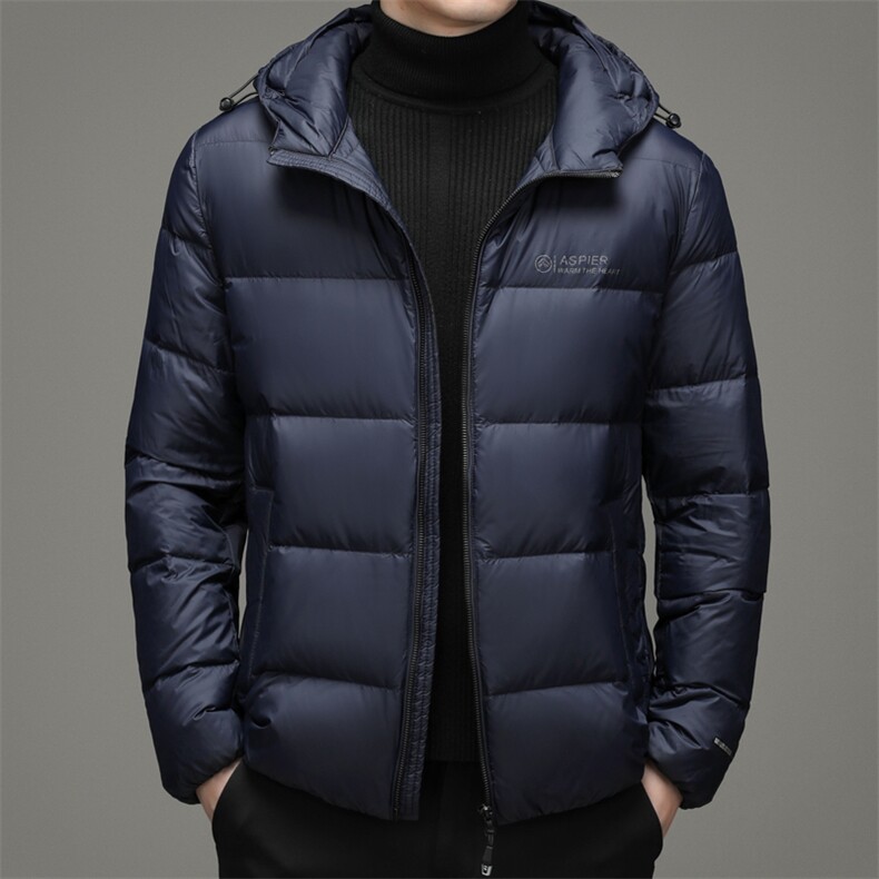 连帽常规款2023新款羽绒服男士潮流时尚冬季保暖外套DD21713-P285，男装羽绒服，电商B212（原钱塘6029）