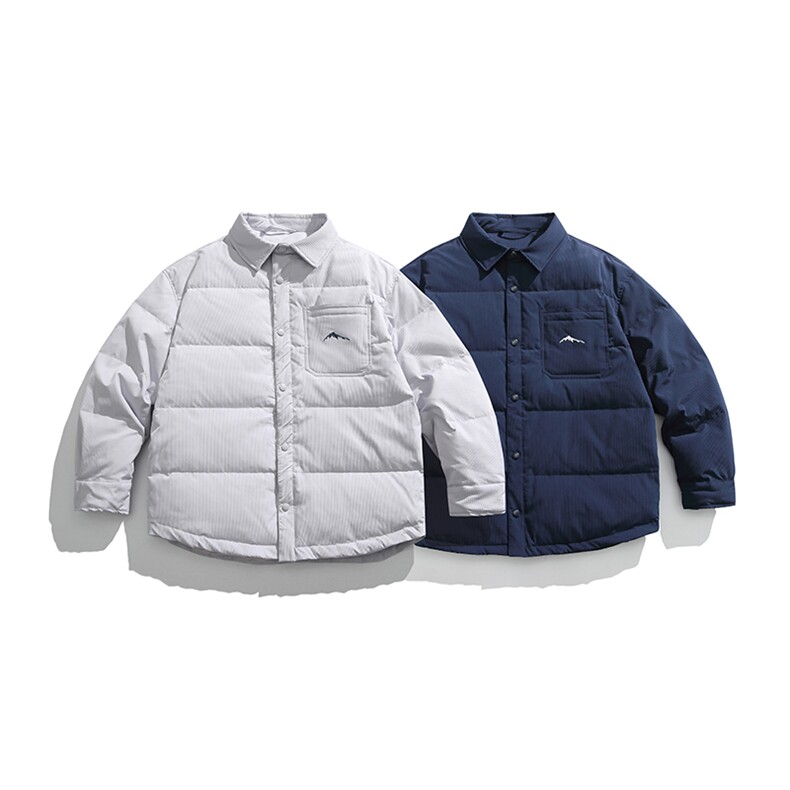 外27-2日系工装衬衫夹克羽绒服90白鸭绒(新标）YR05-P195图片