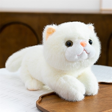 仿真趴猫毛绒玩具