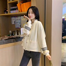 【现货】2024春秋新款潮短款小个子外套女韩版工装百搭夹克上衣，女装短外套，梦懿尔