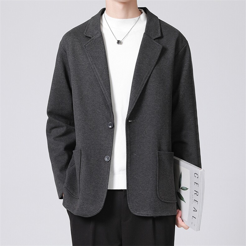 ZG-K14男式春秋新款长袖简约宽松西服休闲商务便服西装单西,男装西服,电商B360A（原721A）
