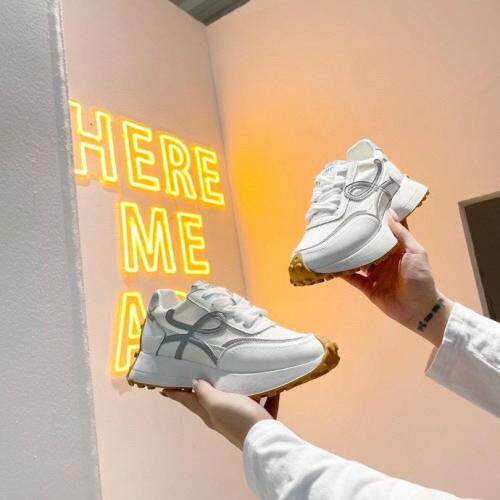 真皮透气舒适运动老爹鞋，其它，她他麦