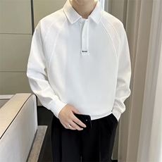 卫衣男春秋季2025新款宽松潮牌翻领衣服男款纯色百搭秋装运动上衣，男装卫衣，星座506A