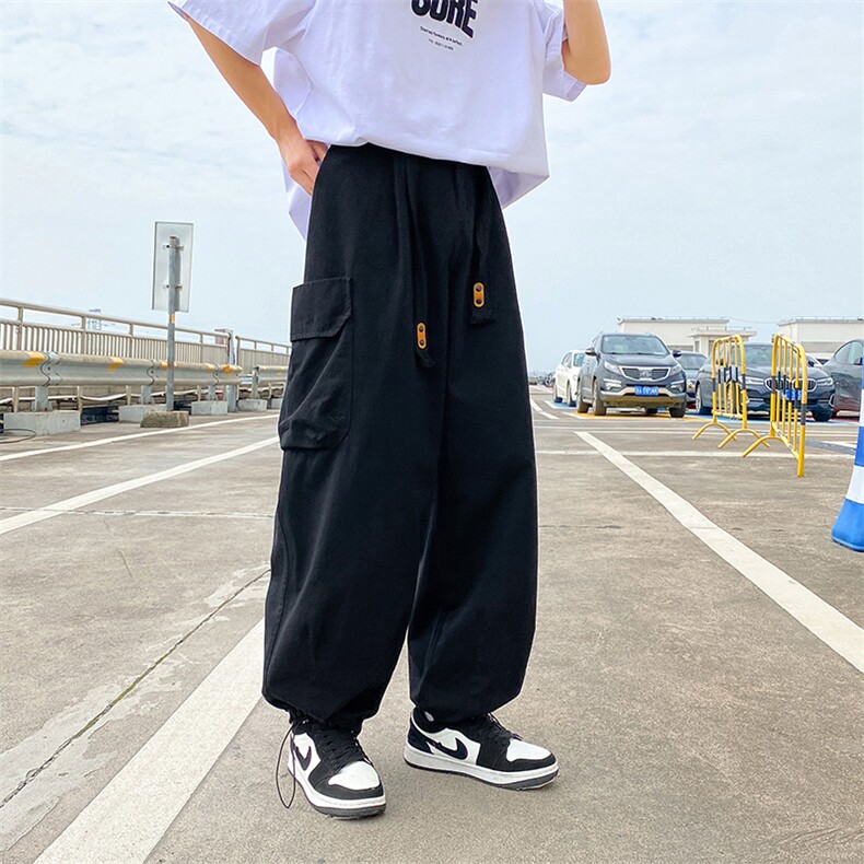 日系cityboy束脚工装裤子男春秋季美式潮牌宽松直筒百搭休闲阔腿,男装休闲裤,星座601-2